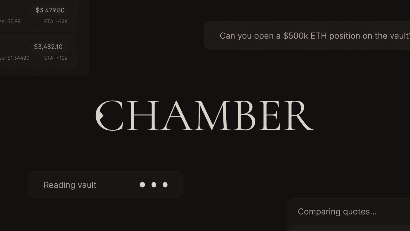 dHEDGE is now Chamber: The Vault Layer for the AI Age